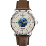 Montre - zeppelin - atlantic automatique 42mm - tanchit 5atm - cuir marron - analogique