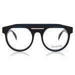 Montures de lunettes unisexes - yohji yamamoto - bleu marine - ac�tate - 52 mm - pont 20 mm - bras 148 ...
