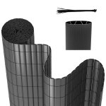 Monucep canisse en pvc facile � installer ? brise - vue d�coupable pour jardin balcon et cl�ture gris ...