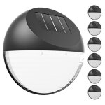 Monzana lot de 6 lampes solaires led capteur crpusculaire ip65 jardin extrieur clairage 8 heures lampes ...