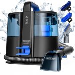 Monzana shampouineuse 400w aspirateur laveur portable nettoyeur pour canap tissus tapis moquettes voiture ...