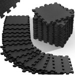 Monzana tapis de protection de sol noir 295x295cm mousse eva 36 pices dalles de protection fitness ...