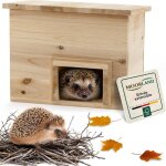 Moorland abris pour hrissons en bois fsc 2020 cm ? maison herisson extrieur compact & prt  l?emploi ...