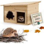 Moorland abris pour hrissons en bois fsc 3226 cm ? maison herisson extrieur compact & prt  l?emploi ...