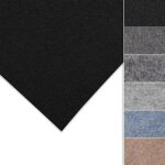 Moquette de sol en rouleau feutre superflex noir 200 x 200 cm