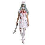 Morph costume infirmire sanglante dguisement zombie halloween tenue effrayante infirmire xl