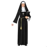 Morph costume nonne femme tenue nonne avec voile d�guisement halloween xxl