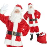 Morph costume p�re no�l homme d�guisement adulte tenue festive de no�l