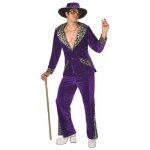 Morph costume pimp violet homme dguisement annes 70 tenue soire vegas costume halloween m