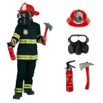 Morph costume pompier enfant dguisement incendie tenue de jeu pour enfants idal pour carnaval l