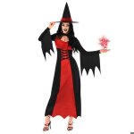 Morph costume sorcire rouge dguisement halloween femme tenue sorcire effrayante fte s