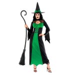 Morph costume sorcire verte femme tenue halloween accessoires dguisement sorcire effrayante l