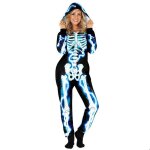 Morph costume squelette lectrique femme combinaison halloween dguisement squelette effrayant 3xl