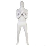 Morphsuits combinaison blanche adulte costume halloween tenue soire dguisement unisexe xxl
