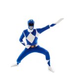Morphsuits costume power ranger bleu dguisement adulte super - hros power rangers xl