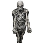 Morphsuits costume squelette crne dguisement halloween homme tenue ossements xxl