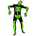 Morphsuits costume squelette lumineux dguisement halloween fte vnement adulte m