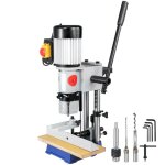 Mortaiseuse  bdane carr - vevor - 370 w - machine  percer bois dtabli lectrique capacit du burin ...