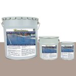 Mortier poxy color autolissant pour sols kit de 5 kg gris taupe ral 1019