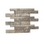 Mosaque - albedo pierre - philadelphia - travertin poli - design irrgulier - idal intrieur / extrieur ...