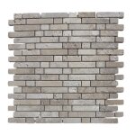 Mosa�que - albedo pierre - travertin blanc ivoire vieilli - 305x305 cm - 8 mm - d�coratif