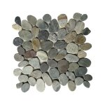 Mosaque galet sci en marbre rivire - revtement de sol carrelage vendu par filet de 30 x 30 x 08 cm ...