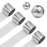 Mosa�que miroir autocollant - 4 rouleaux 6400 pi�ces 5mm carr�s - convient for diy d�coration �tiquette ...