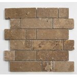 Mosaïque strip vieilli noce en travertin 48cm - carrelage en pierre naturelle al - 1086 - idéal pour ... Mosaïque strip vieilli noce en travertin 48cm - carrelage en pierre naturelle al - 1086 - idéal pour ...