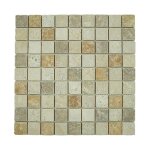 Mosaque vieilli trois couleurs mixte travertin al - 252 - carrelage en pierre naturelle 305x305 cm pour ...