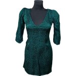 Motel robe au genou �l�gante manches longues verte taille xs