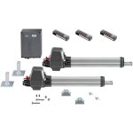 Moteur de portail battant sommer twist 4018v000 200 m avec 3 �metteurs pearl