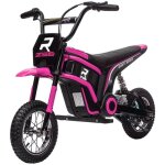 Moto �lectrique enfant 8 - 12 ans - scooter 24v rose avec klaxon & phare vitesse r�glable 8 - 16 km / ...