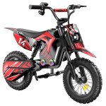 Moto �lectrique pour enfants a14 - moteur 500 w - batterie 36 v 52 ah - pneus 14 pouces - autonomie 22 ...