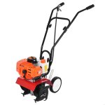 Motobineuse thermique - 52cc - 3 cv - motobineuse motoculteur 2 temps - 3hp - 9000r / min - orange