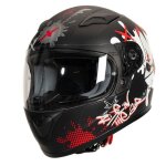 Motoblouz orion darko enfant casque de moto intgral homologu ece 22. 06 pinlock inclus black / white ...