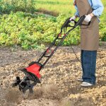 Motoculteur electrique filaire - relax4life - 1200w - 4 lames - profondeur de travail 22cm - largeur ...