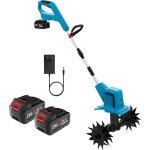 Motoculteur lectrique sans fil 21v ? micro motoculteur pliable  double lame avec affichage numrique ...