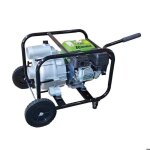 Motopompe essence eaux charges 212cc 60m3 / h sur roues