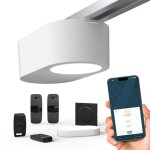Motorisation pour porte de garage - somfy - serenia 1100 io connect - pilotable  distance avec smartphone ...