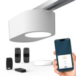 Motorisation pour porte de garage - somfy - serenia 700 io connect - pilotable  distance avec smartphone ...