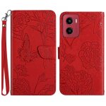 Pour motorola moto g05 / e15 housse motif papillon pu cuir portefeuille �tui � rabat avec support antichoc ...