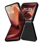 Pour motorola razr 60 ultra housse t�l�phone flip en pu cuir housse de protection en cuir business antichoc ...