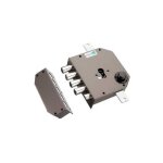 Mottura serrure en applique 3 points 38630vs00x + 9411745cr marron gauche - cyl. europ�en 63 mm