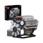 Mould king 10088 blocs de construction moteur v8 motorisé ensemble de construction 1535 pièces Mould king 10088 blocs de construction moteur v8 motorisé ensemble de construction 1535 pièces