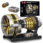 Mould king 10141 technologie automobile bloc moteur lectrique avion modle assemblage moteur brique ...