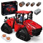 Mould king 18020 technik tracteur  chenilles modle tlcommande tout terrain charrue camion bloc jouet ...