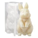 Moules 3d en silicone pour bougies en forme de lapin de pques en rsine pour la fabrication de bougies ...