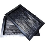 Moules � b�ton 2 pcs 50x30x4cm imitation bois pour dalles de pavage