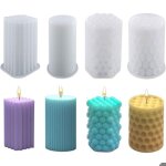 Moules  bougies cylindriques moules  bougies moule en rsine pour la fabrication de bougies savons ...