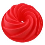 Moule à brioche en silicone 25x9cm moule à gâteau en forme de rose. Moule à brioche en silicone 25x9cm moule à gâteau en forme de rose.